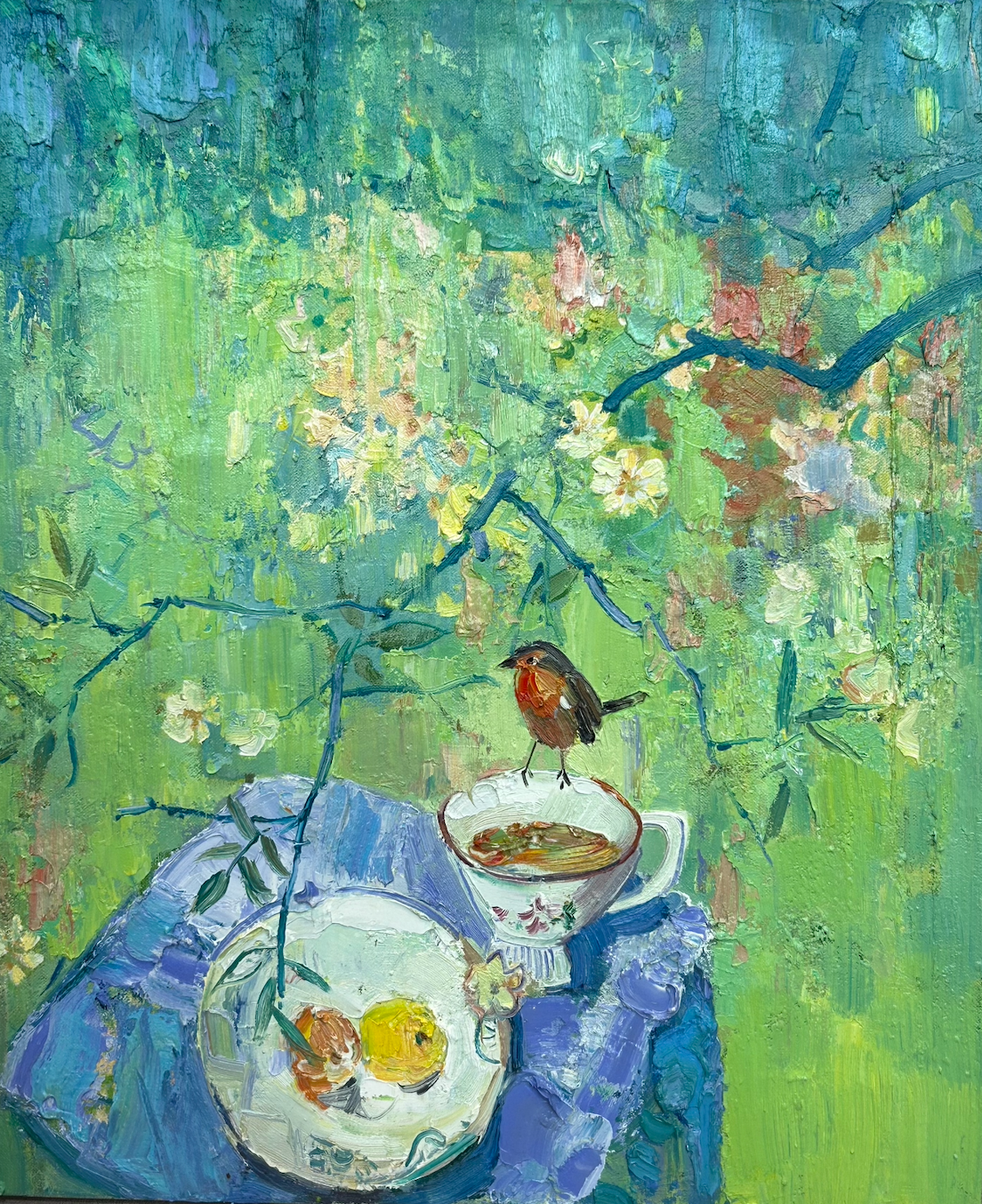 井手宣通　山湖　油彩画　真作 油彩遇见乡野，打开熊官屯的山居画卷｜乐享四季·有活儿看辽宁